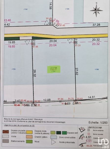 Vente terrain  600 m² à Pontivy (56300), 63 000 €