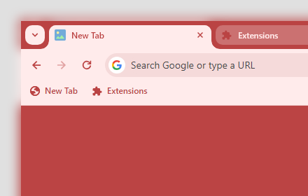 Subtle Bright (red) chrome extension