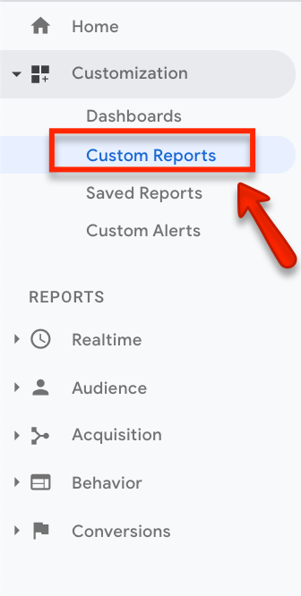 hoe maak ik een aangepast rapport in Google Analytics