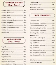 Cafe Sagar Restaurant menu 1