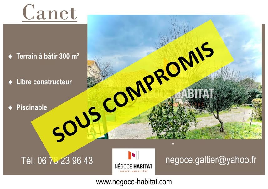 Vente terrain 5 pièces 300 m² à Canet (34800), 110 000 €