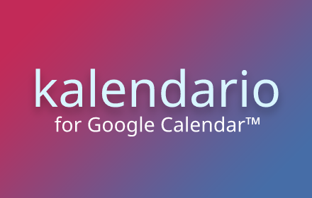 Kalendario for Google Calendar™ Preview image 0
