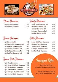 Shawarma Shower menu 1