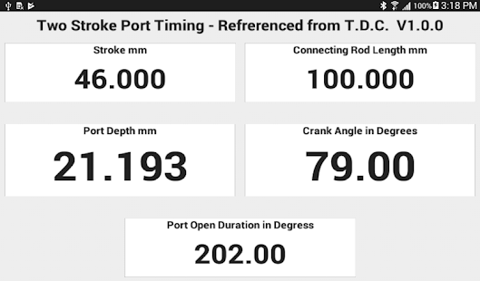 Two Stroke Port Timing Calculator(圖2)-速報App