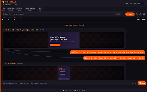 PinchGrab screenshot 1