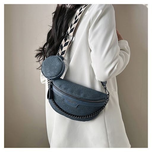 Title 10, Womens Simple Chest Bag with Temperament Chain...