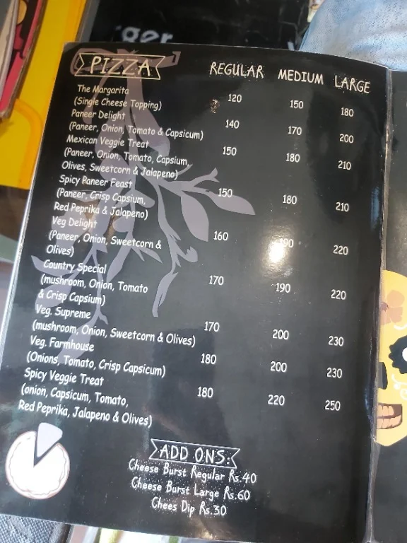 Thikana Cafe menu 