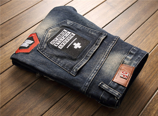 Title 17, New European and American Style Mens Ripped Pa...