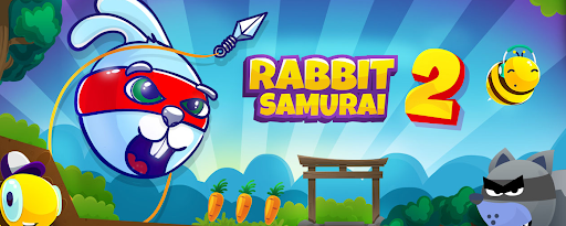 Rabbit Samurai 2 Arcade marquee promo image
