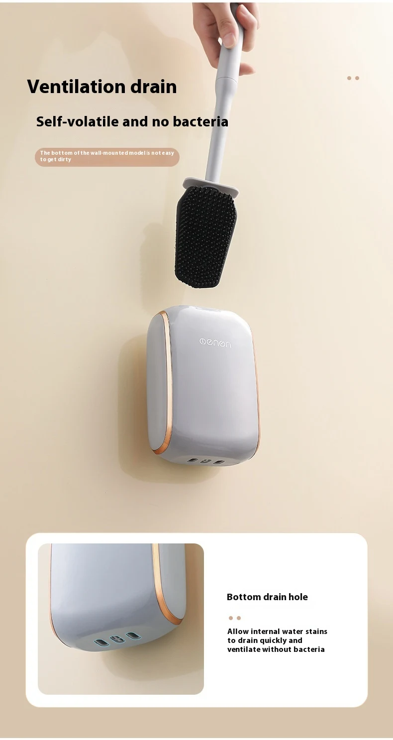 Title 14, Nordic Style Wall-mounted Luxury Toilet Brush S...