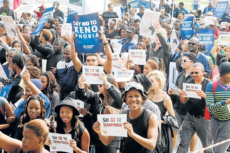 A silent protest was held by NMMU students in protest against a spate of xenophobic attacks in SA.