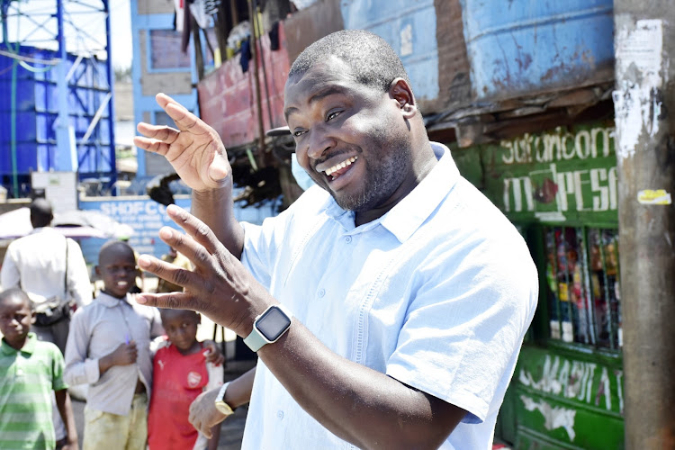 CEO Kennedy Odede during an interview at Shofco headquarters in Mathare on December 7, 2020.