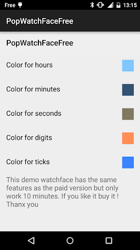 Pop Watch Face Demo
