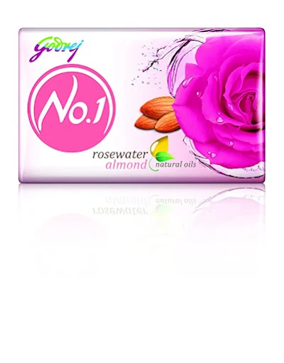 Godrej No.1 Rosewater & Almond - 125 gm