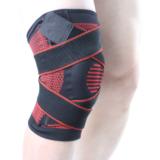 Title 2, Antislip siliconen sport knieband, biedt onders...