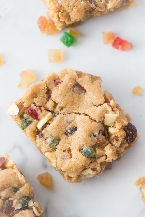 Click Here for Recipe: Fruitcake Bar Cookies