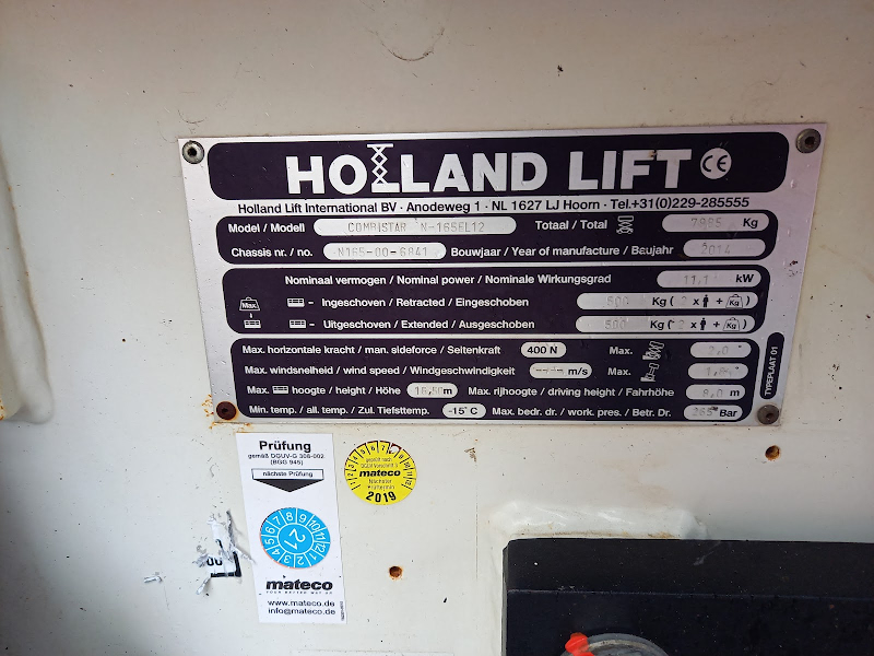 Afbeelding van een HOLLAND LIFT N-165EL12