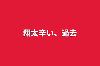 翔太辛い、過去