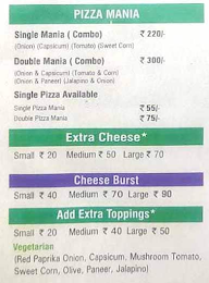 Pizza'81 menu 1
