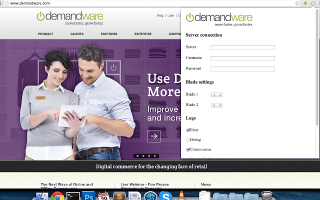 Demandware Logs Notifier chrome extension