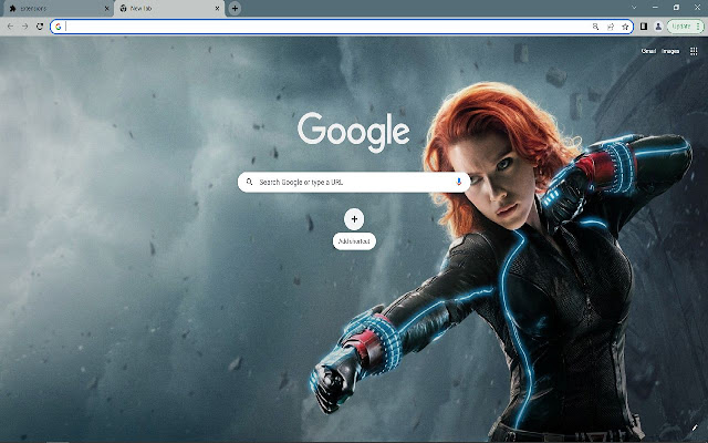 Black Widow Theme chrome extension