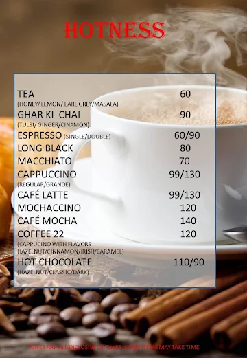 Cafe Cravings menu 