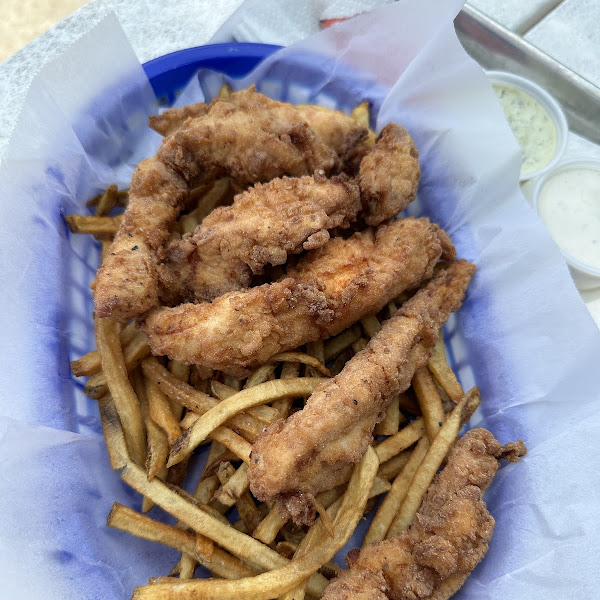 GF chicken tenders and fries