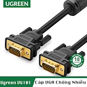 Cáp Vga Male To Male Hỗ Trợ Full - Hd 1080P Cao Cấp Ugreen Vg101 - Bh 18T Chính Hãng