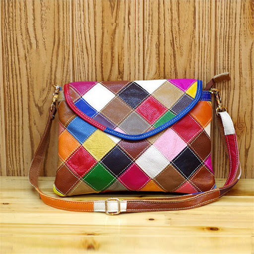 Title 1, First Layer Cowhide Handbag, Fashionable Color ...