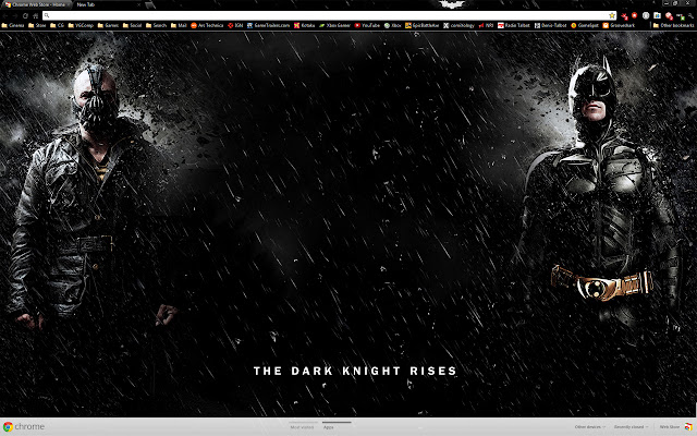 Batman Dark Knight Rises theme 1280x800 chrome extension