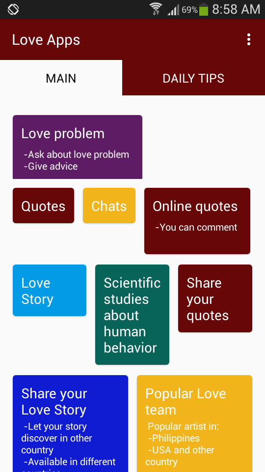 Love Apps Screen 2