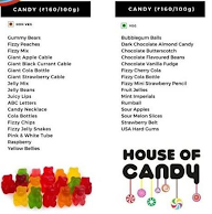 House of Candy menu 1