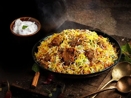 Mutton Dum Biryani (Boneless, Serves 1)