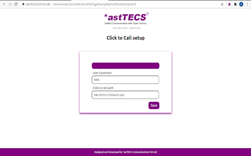 astTECS Click To Call