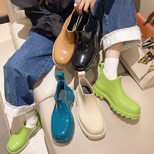 Title 8, Fashion Candy Color Rubber Anti-Slip Rain Boots...