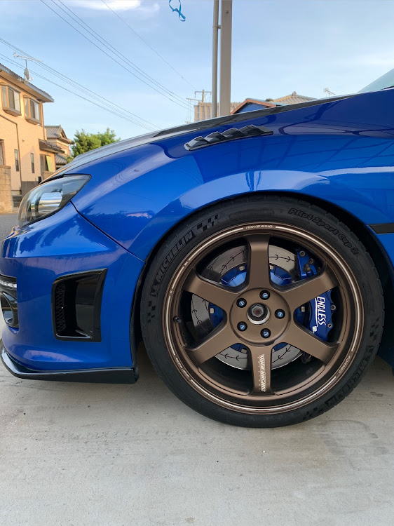 インプレッサ WRX STIの8月もよろしくお願いします・大雨で被災された皆様へお見舞い申し上げます・ホイール交換・TE37ULTRA・ブロンズホイールに関するカスタム事例の投稿画像5枚目