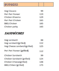 Bakers Villa menu 2