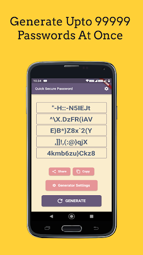 Screenshot Secure Password Generator
