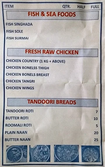 Turban Tadka menu 