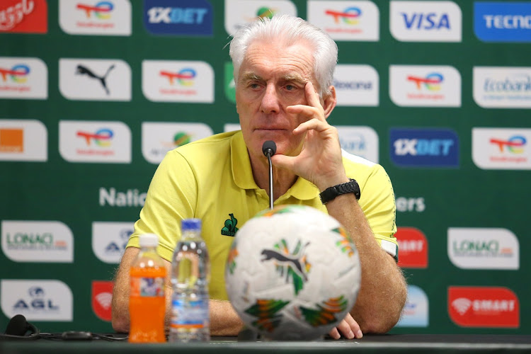 Bafana Bafana coach Hugo Broos in his pre-match press conference at Stade de la Paix in Bouaké, Ivory Coast, on Tuesday.