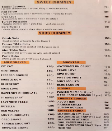 Cafe Bonzer menu 