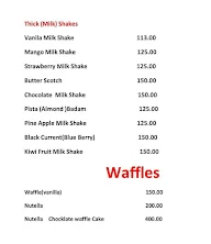 Bakers 's' Treat menu 1