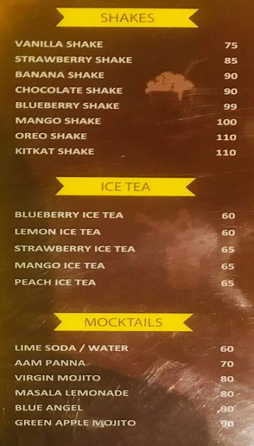 The Tea Factory menu 