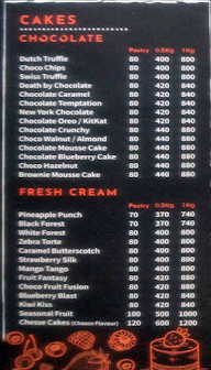 The Dessert Nation menu 1