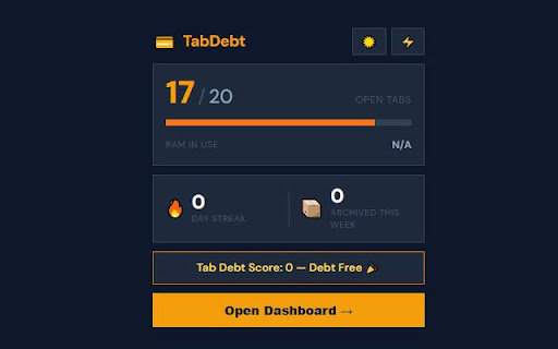 TabDebt screenshot 1