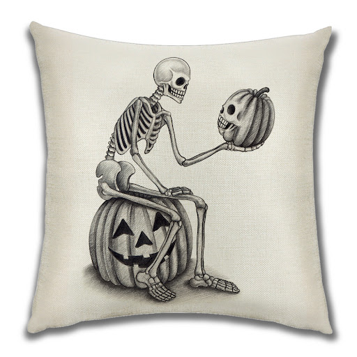 Title 30, Cartoon Pumpkin Castle Sofa Cushion Pillowcase ...
