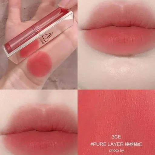 Son thỏi 3CE Mịn lì, mờ ảo, nhẹ tênh 3CE Blur Matte Lipstick Pure Layer - 4g