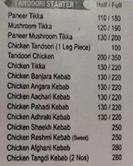 Hotel Manas menu 3