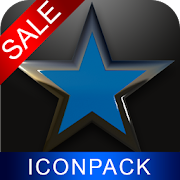 Lightblue Star HD Icon Pack