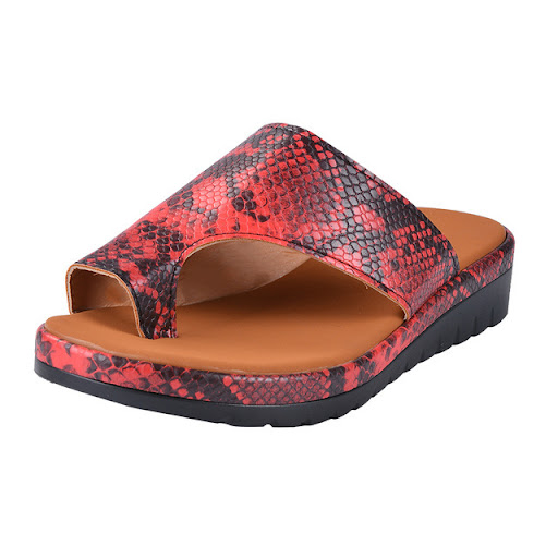 Title 3, Womens Cross Flat Heel Platform Slippers perfe...